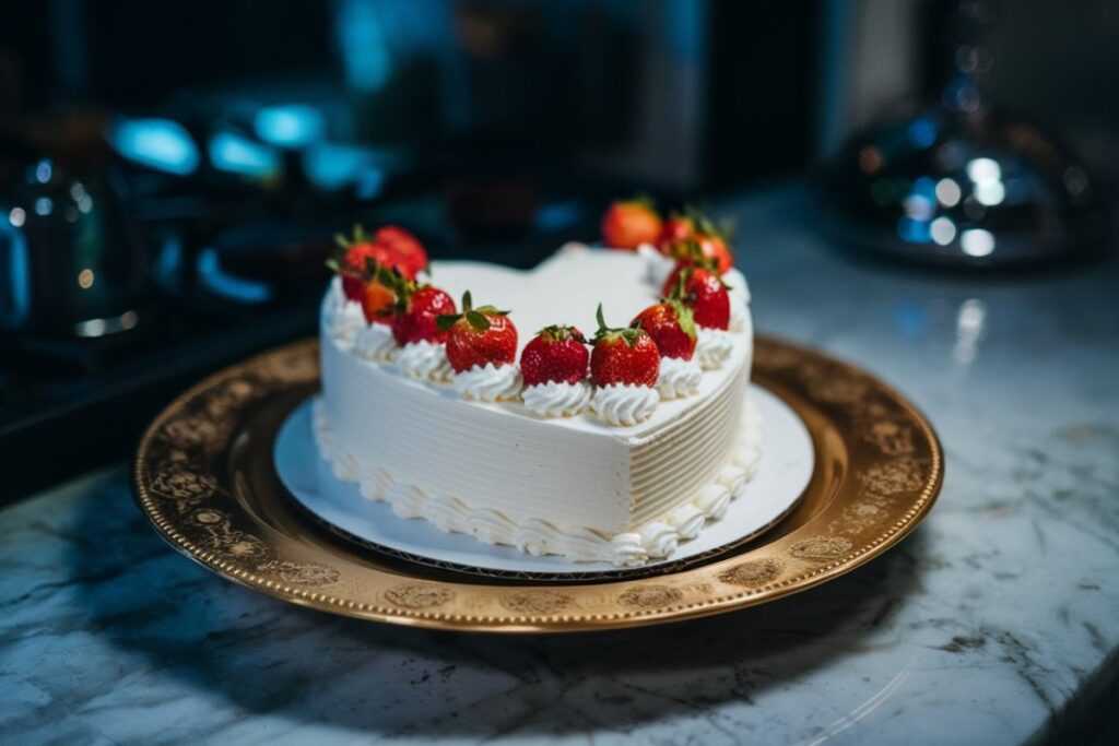 How do I make a heart-shaped cake?