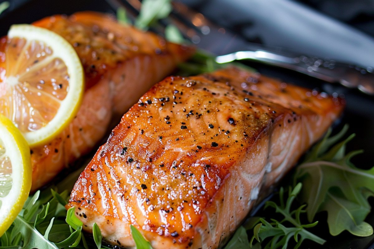 What tastes good on salmon?