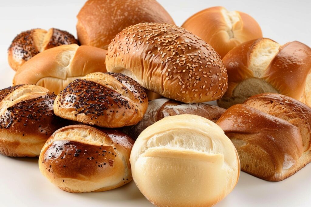 What are the different types of bread rolls?