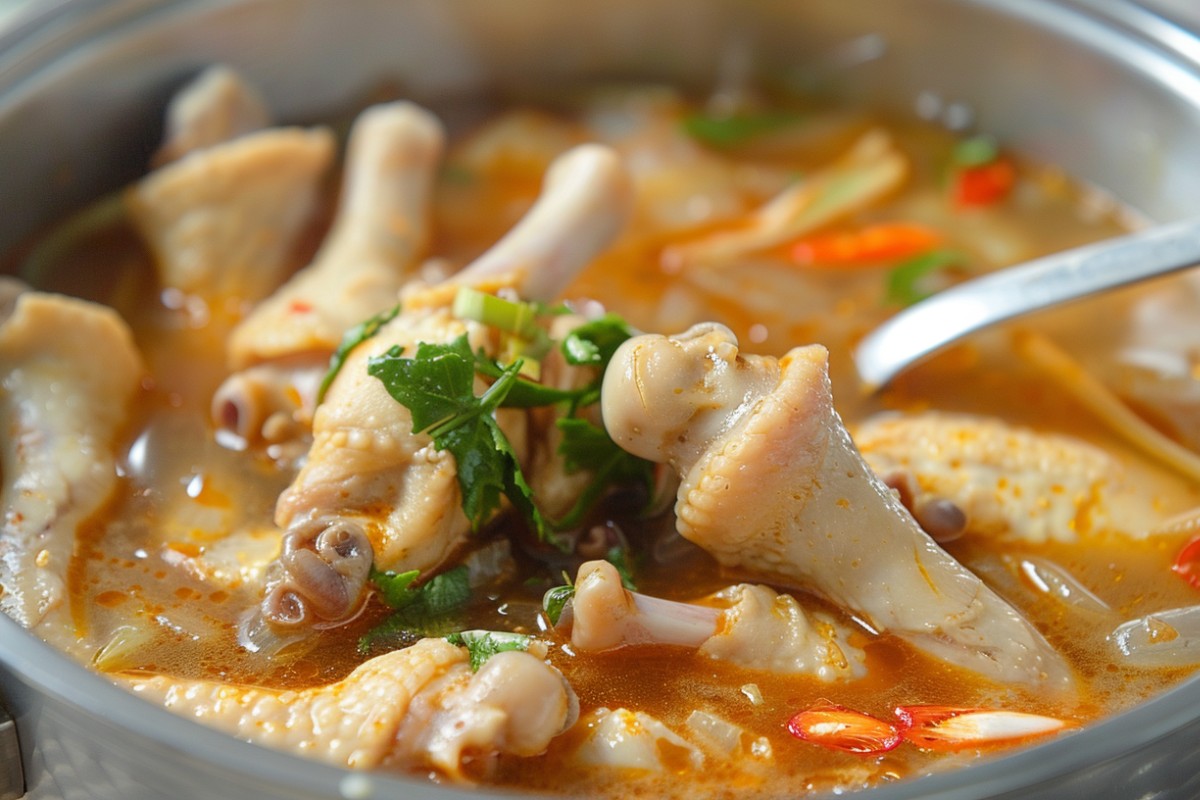 Where does chicken foot soup come from?